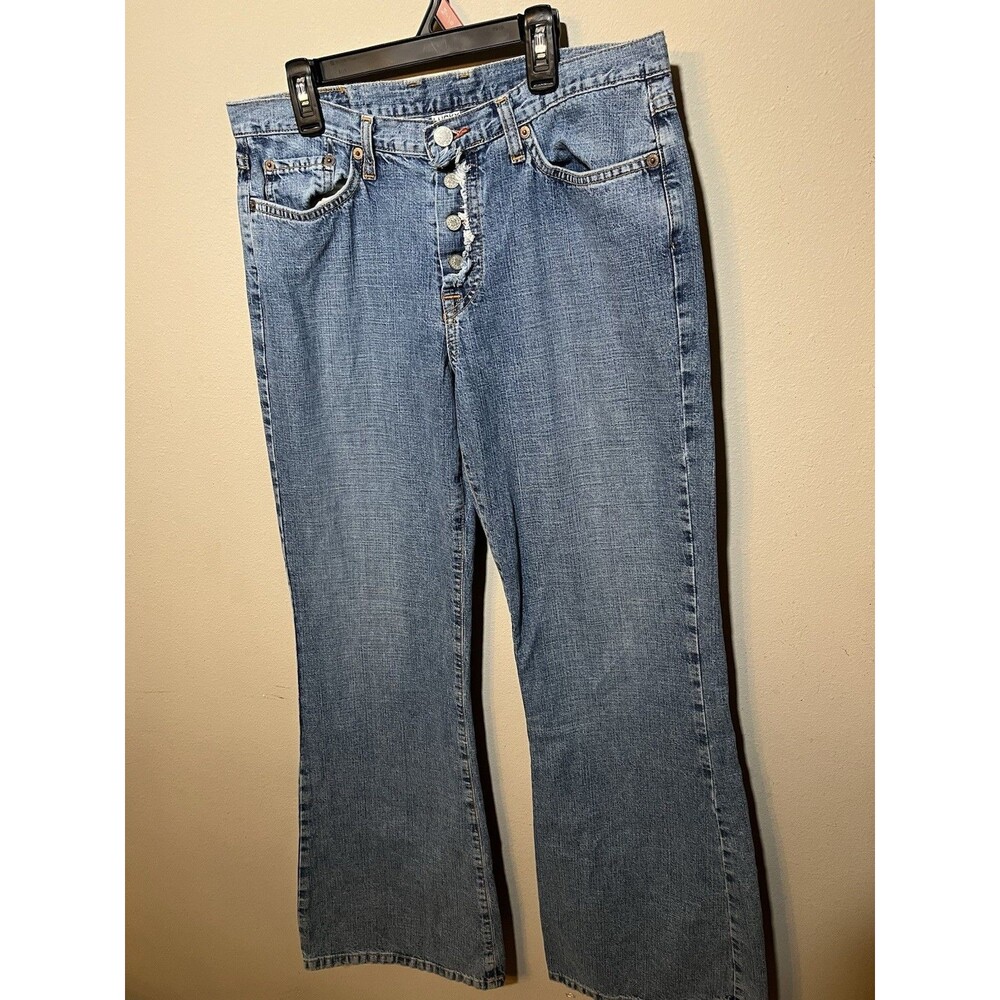 Lucky Brand  Jeans Womens Size 12/31 Distressed Boot Cut Flared Vintage Y2K Jean